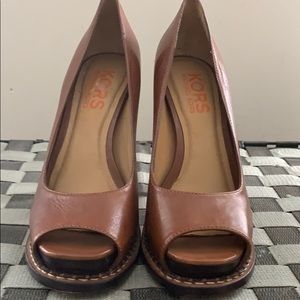 Michael Kors peep-toe stilettos- new